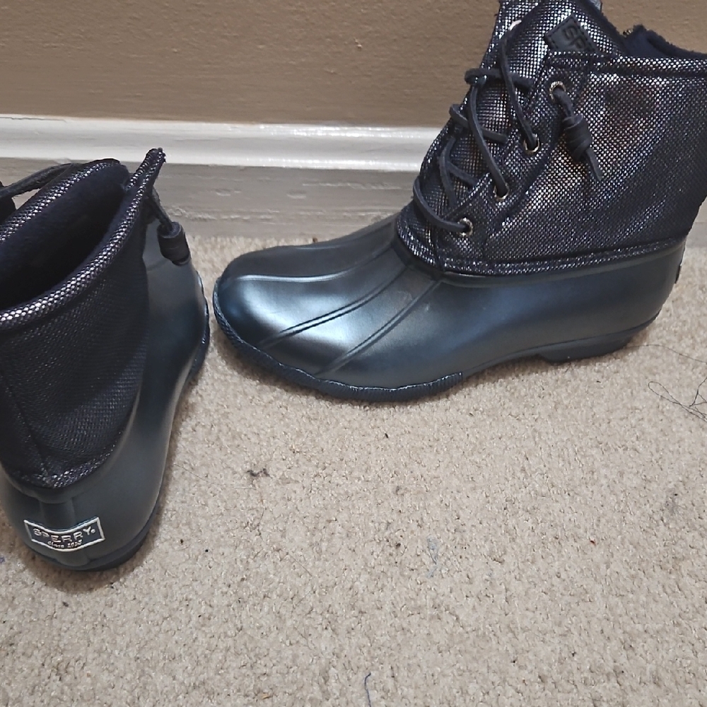 Sperry Charcoal Waterproof Boots